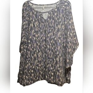 Cato Women's sweater  - Purple and Cream Pattern plus size26/28w